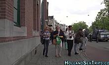 Prostitutas holandesas enchem a boca com porra em um vídeo de alta qualidade