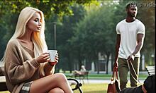 Podvádzajúca manželka sa stretáva s dobre vybaveným černochom v parku, erotika len pre audio