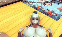 Pasangan Hentai animasi menikmati seks buatan sendiri dalam 3D