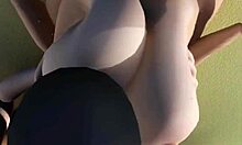 大きな胸を持つ女の子がプールで射精されるアニメーションビデオを見る - Hentai 3d