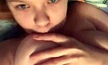 Chubby teen indulges in self-pleasure on webcam