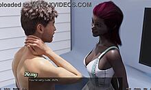 Ожењена црна МИЛФ у свемирској невољи у порно видеу из цртаног филма